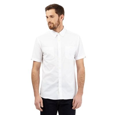 Hammond & Co. by Patrick Grant Big and tall white short sleeved shirt